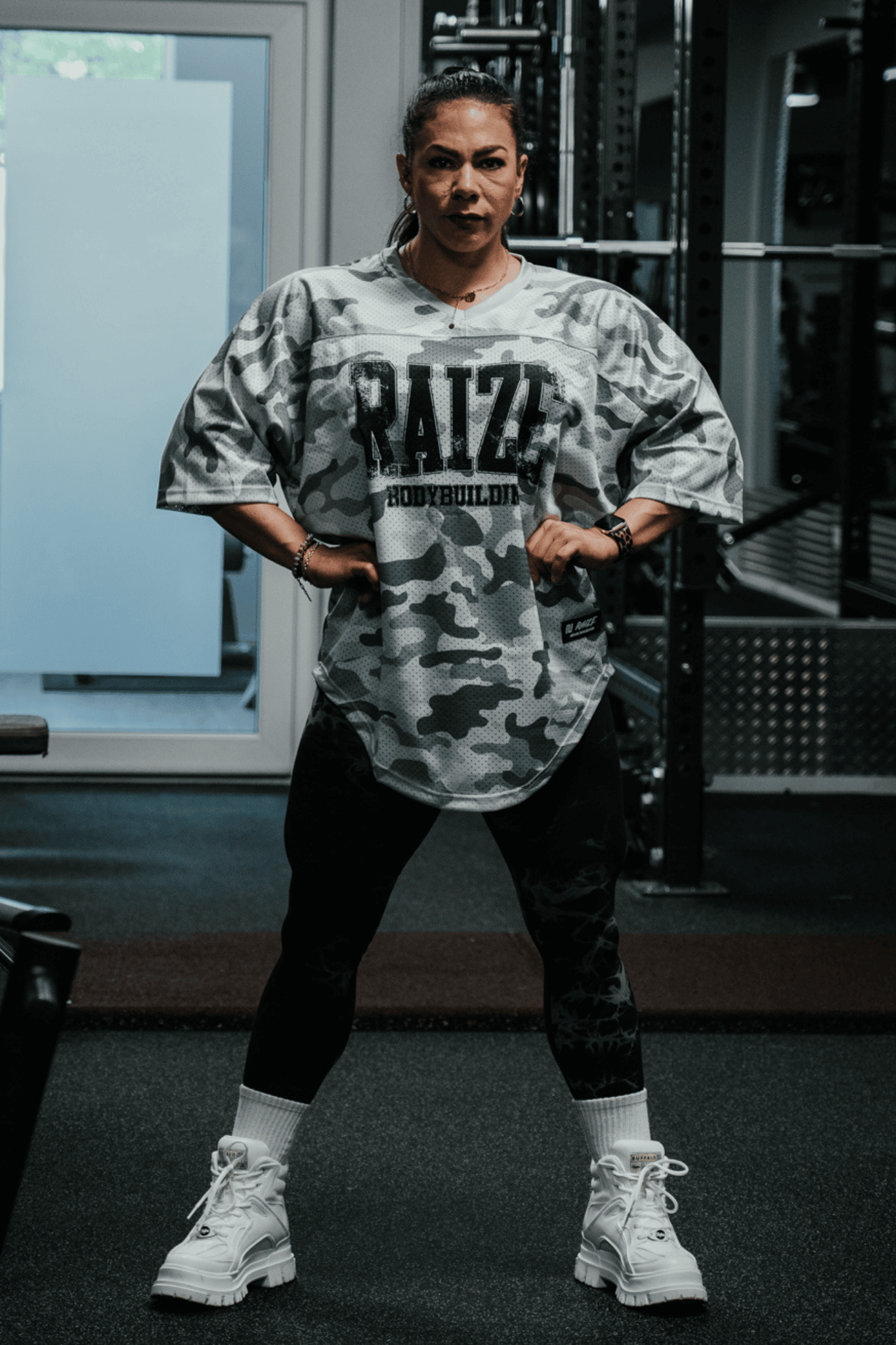 Oldschool Bodybuilding Mesh Trikot Frauen